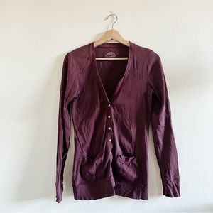 J. Crew Perfect Fit Cardigan, Purple, size M